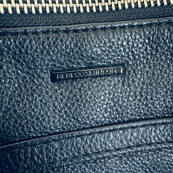 Rebecca Minkoff Black Chain Strap Studded Leather Crossbody Purse Bag - Picture 4 of 10